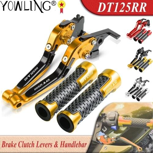 For Yamaha DT125RR DT 125 RR 1994 1995 1996 1997 1998 1999 Motorcycle Accessories Adjustable Brake Clutch Levers Handle Bar Grip