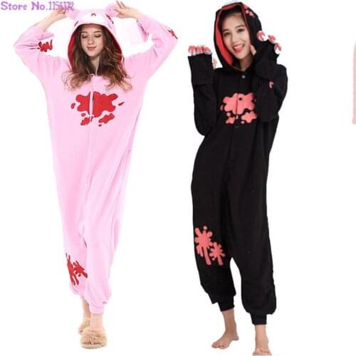 Fleece Onesies For Adults Men Women One-Piece Fancy Suits Cartoon Animal Cosplay Costume Party Gloomy Bear Kigurumi Pajamas