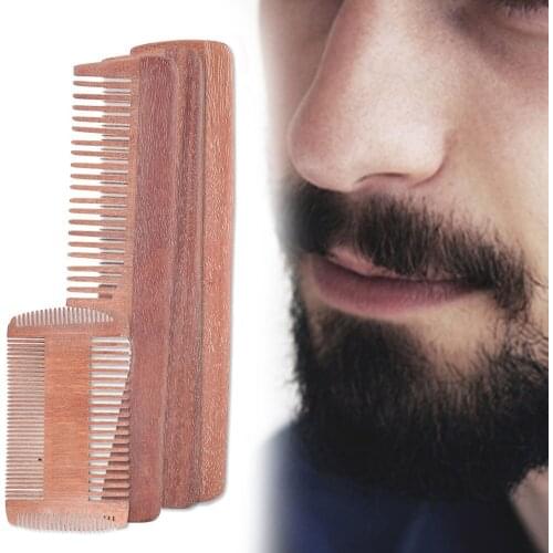 Sandalwood Fine Wide Teeth Hair Comb Beard Comb Hairstyling Care Comb Portable Vintage Head Professional Hair Salon Styling Comb
