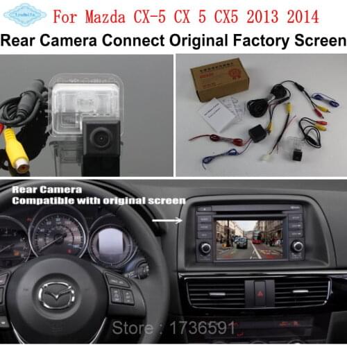 Lyudmila For Mazda CX-5 CX 5 CX5 2013 2014 / RCA & Original Screen Compatible / Car Rear View Camera / HD Back Up Reverse Camera