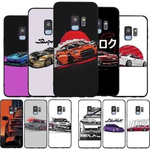 Cool Japan JDM Sports Car Comic Soft Case For Samsung S20 S10 S9 S8 S7 S6 EDGE Plus Lite For Note 8 9 10 Cover A7 A8 A9 Cases