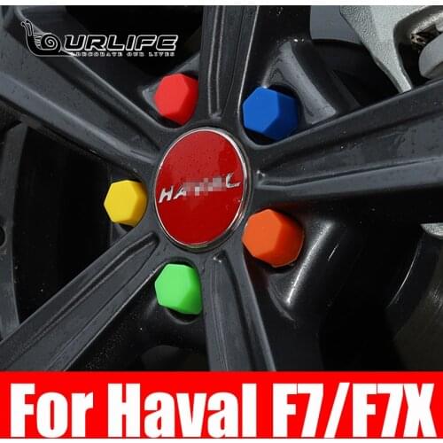 Car Wheel Hub Screw Cover luminous Nut Caps Bolt Rims Siliconel Glow Rubber Cap For Haval F7 FX7 2019 2020 2021 Accessories