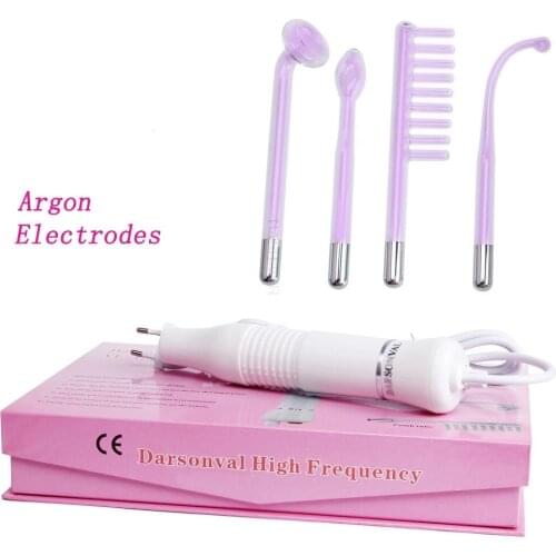 Portable High Frequency Violet Purple Light Acne Spot Remover Face Massager Massageador Facial Skin Care Device SPA