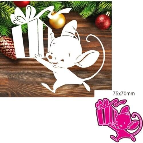Metal cutting dies cut die mold Animal mouse decoration Scrapbook paper craft knife mould blade punch stencils