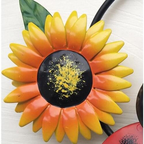 Metal Art Wall Hanging Simulation Anti-rust Iron 3D Bee Beetle Art Decorative Sculpture for Patio Home Decor Accessories