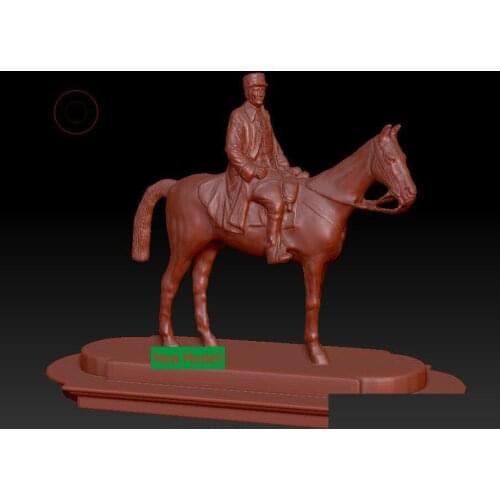 3D model relief STL models file format Goddess of mercy General on horseback