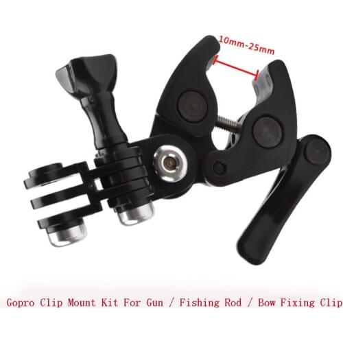 Universal Clamp Mount Set For GoPro Camera, Fixing Clip Mount Kit For Gun / Fish