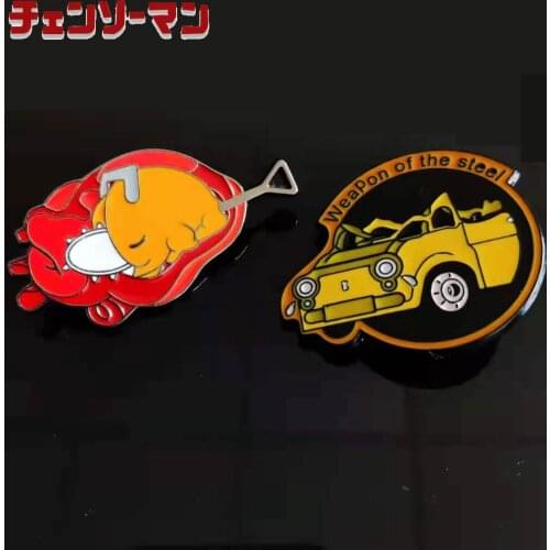 1PCS Chainsaw Man Pochita Cosplay Badge Metal Brooch Pins Bagpack Pin Anime Souvenir Collection Toys Accessories Props
