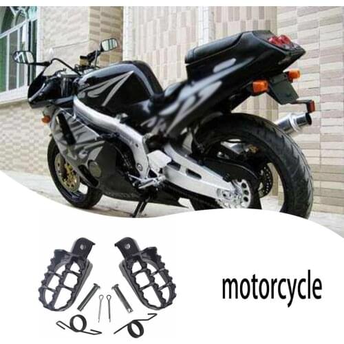 A Pair Of Foot Pegs Rests Footpegs Off-Road Motorcycle Pedals Iron For Pw50 Pw80 Tw200 Pw 50 80 Tw 200 Dirt Bike