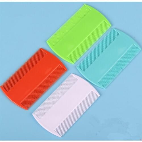 Pet Dog Cat Hair Combs for Styling Tools Double Sided Head Lice Comb Hair Combs Portable Fine Tooth Head Lice Hair Brush 1 PC