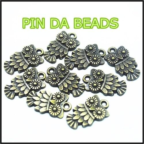 25pcs charms owl animal pendants size 12x18mm charms necklace diy pendants for single jewelry makings