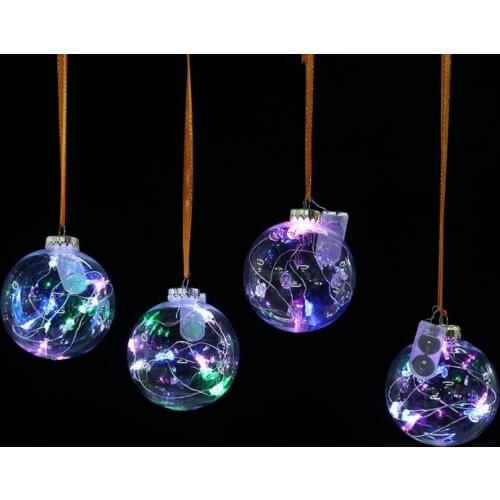 Transparent Balls Christmas Tree Ornaments pendant decor Wedding Clear Ball Party Valentines decorations DIY by yourself