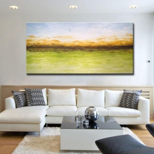 Hand Painted oil painting on canvas with gold leaf oil painting For Living Room Hotel Modern Wall Art Pictures