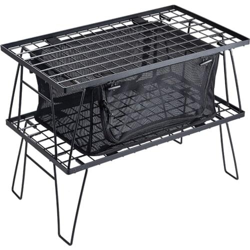 Folding Mesh Storage Bag Portable Organizer Mesh Storage Case for Outdoor Fishing Hiking Picnic Camping Equipment CAMPINGMOON