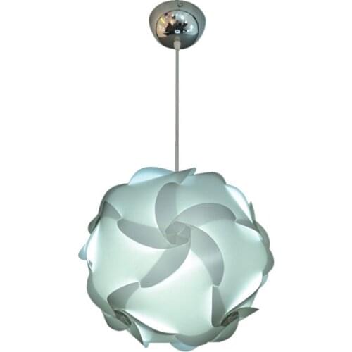 Modern White DIY IQ Ball Novelty Puzzles Pendant Light with Power Cord E27 PVC Hanging Lamp LED Lighting Fixture