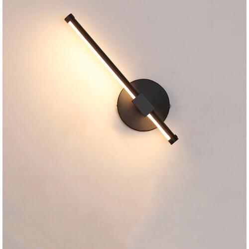 Modern LED Wall Lamp 90V-260V Lampada Bedroom Beside Wall Light LED Sconce Black White Lamp Aisle Lighting Decoration