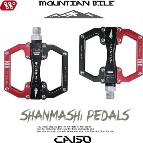 SMS Bicycle Pedals Aluminum Alloy MTB Road Bike Cycling Parts Non-slip Pedals Bearing DU Pedal Fixed Gear Wide Large Pedal Parts