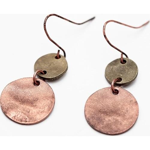 SHUANGR New Arrival Bohemia Vintage Jewelry Vintage Tibetan silver color Retro Drop pendant Earring for Women