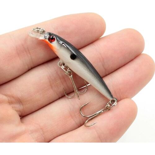 1pcs/lot 5cm 2.3g Minnow Fishing Lures Hard Bait 3D Eyes Crankbait Wobblers Carp Fishing Peaca Bass Fishing Tackle 8 Colors