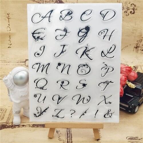 2021 NEW Cling Stamp Of Letters Magic Writting Transparent Clear Seal Handcrafts Scrapbooking DIY Painting Ink Soft Stencil