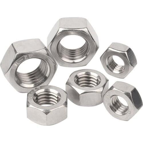 316 Stainless Steel Hexagon Nut Metric System DIN934 Nut Hexagon Nut M3 M4 M5 M6 M8 M10M14 M1