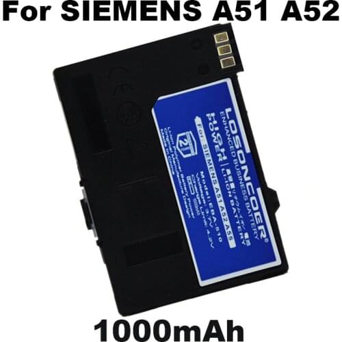 1000mAh EBA-510 Battery for Siemens A51 A52, A55 A56,A57,A60,A62,A65,A75,CT56 M55 M56 M60 MC60 C55,C56,C60,C61,C70, C71,A70 S55