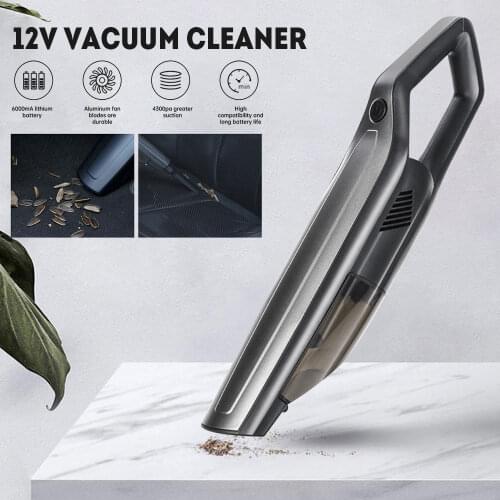 Wireless 3300Pa Car Vacuum Cleaner 12V Cordless Powerful Cyclone Suction Wet/Dry Vacuum for Auto Home Handheld Cordless Vacuums