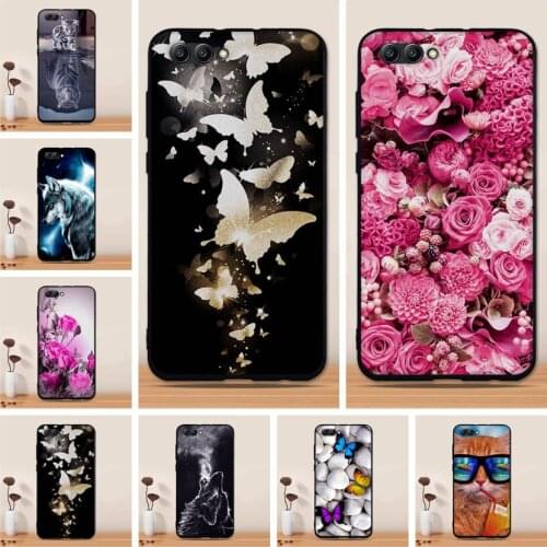 For Huawei Honor View 10 V10 Case Cover for Huawei Honor View 10 Soft Silicone TPU Patterned Printed Cover for Honor V10 Cases