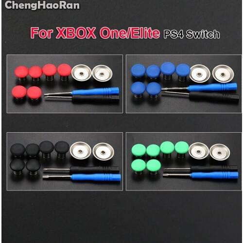 ChengHaoRan Swap Thumb Grips Analog Stick D-Pad & Bumper Trigger Button For XBOX ONE Elite PS4 Switch Pro Controller Gamepad