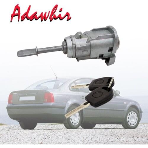 1 PCS FOR PASSAT SEAT TOLEDO LEON LEFT/ RIGHT DOOR LOCK BARREL CYLINDER WITH 2 KEYS 3B0837167/3B0837168 Locking cylinder