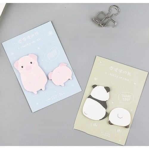 CXZY panda dog sheep animal sticky note planner sticker index tabs scrapbooking cute kawai memo pad items office list post 3B840