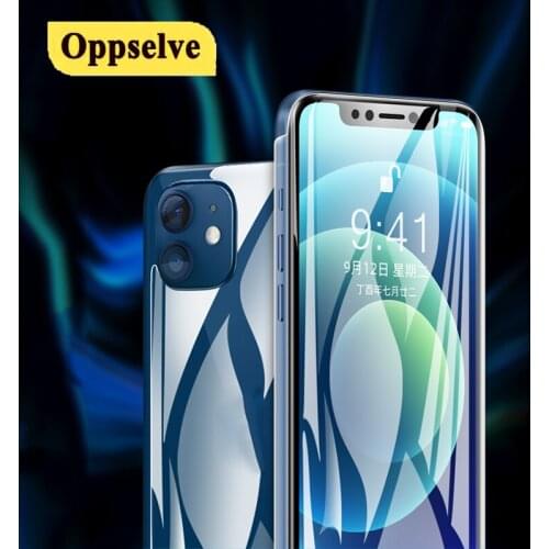 Full Coverage Hydrogel Film Front+Back Screen Protector For iPhone 12 mini 11 Pro XS Max XR 7 8 Plus Soft Screen Protector Cover