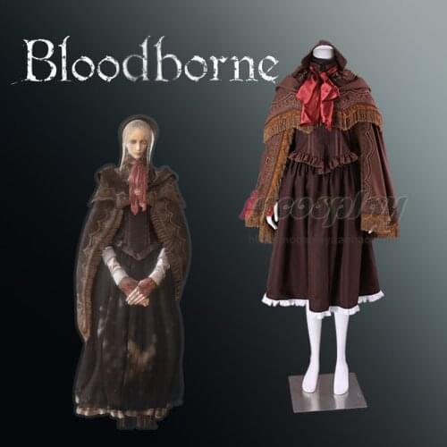[Customize] 2018 Game Bloodborne The Doll Full set Uniform Cosplay Costume Any size Unisex For Halloween Free Shipping New