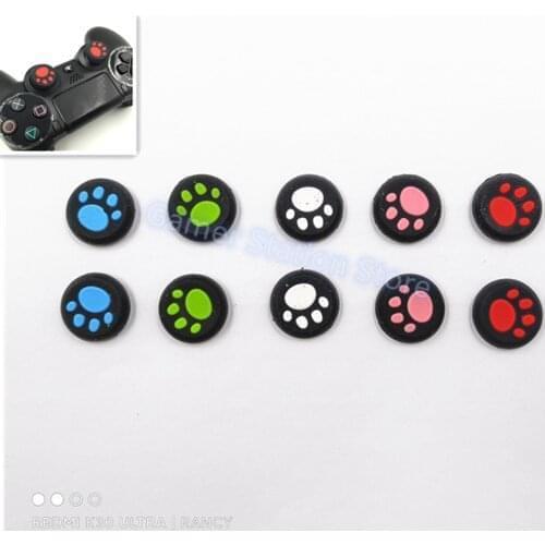 10pairs Replacement Silicone Cat Claw Joystick Caps Controller Grip Thumbstick Buttons Cover Shell For PS3/ PS4/ PS5/controller