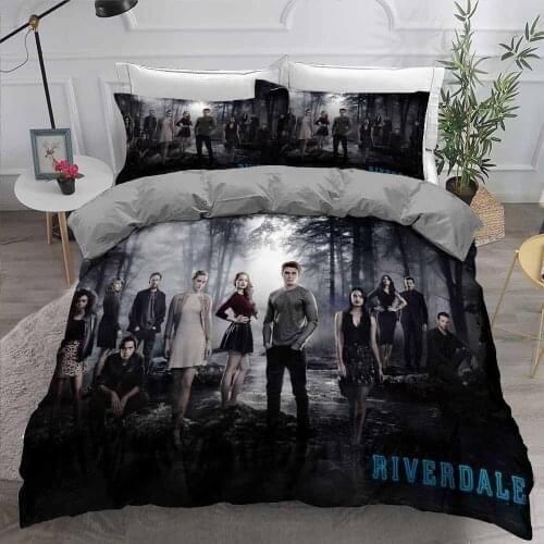 Bizarre Movies Bedding Sets Riverdale Comforter Cover Pillowcase Single Double Full Queen King Size Bedroom Decor Bedlinen 3pcs
