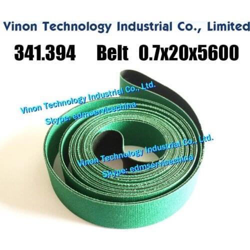 Agie 341.394 Conveyer Belt 0.7x20x5600mm for AC 200 DH series wire EDM machines. AGIE EDM WEAR PARTS Flat Belt 341.394.5, 341394