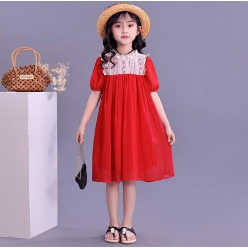 Summer new childrens dresses, baby girls' skirts, chiffon childrens dresses, Korean summer dresses