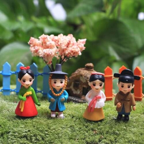 Korea Couple Miniature Fairy Garden Home Houses Decoration Mini Craft Micro Landscaping Decor DIY Accessories