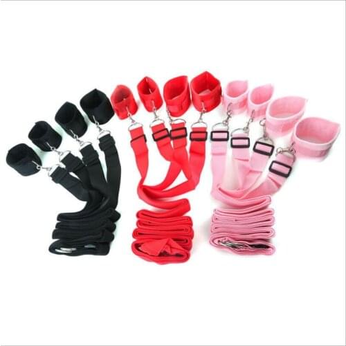 Under Bed Restraints Belt BDSM Self Bondage sex games for couples porno sex posture mattress positioning Tied Handcuffs S0892