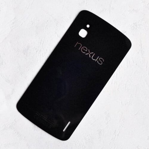 ZUCZUG New Battery Cover Rear Housing Glass Lens For LG Google Nexus 4 E960 Back Case Glass Lens