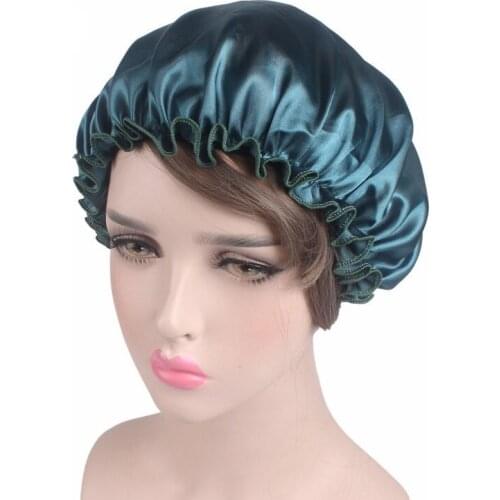New A Hot Sale Well Chemo Cap Beauty Salon Cap Night Sleep Cap Head Cover Satin Bonnet Hat For women