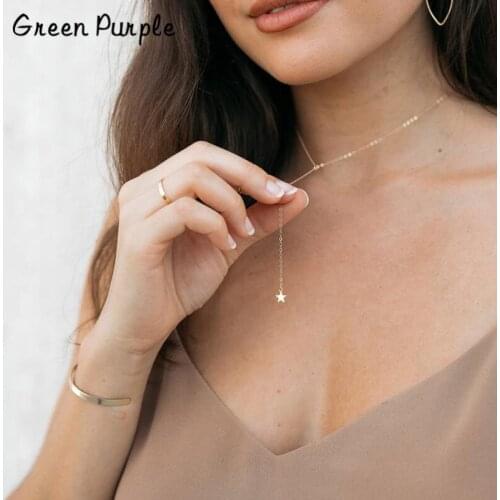 Star Necklace Handmade Gold Wrap Chocker Jewelry Boho Pendants Bijoux Collier Femme Kolye Collares Collane Long Necklace