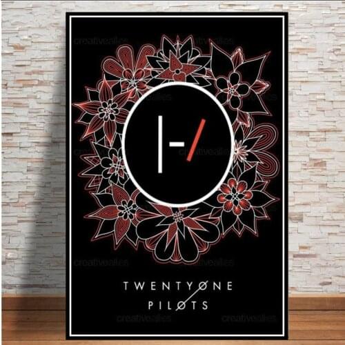Hot Abstract Twenty One Pilots Rock Music Band Stars Poster Art Modern Painting Wall Pictures For Living Room Home Decor