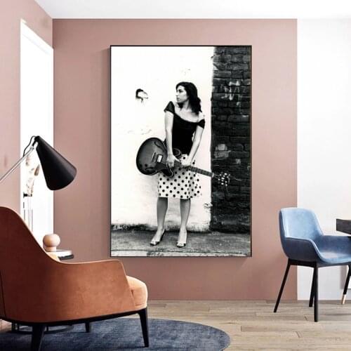 Amy Winehouse Poster Star Music Singer Canvas Poster Print Art Wall Painting Home Decoration Gift Poster Customization