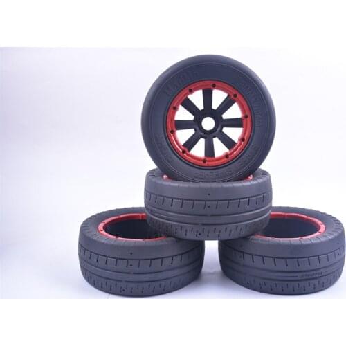 Strong grip strong wear-resistant and thickened road wheel assembly for 1/5 LOSI 5IVE-T 188*78MM