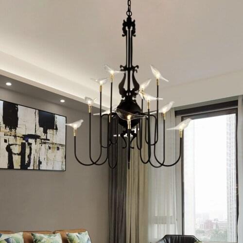 Simple personality Pendant Lights waiting for Bird Cafe bar study, bedroom restaurant modern creative Pendant Lamps ZA ZX117