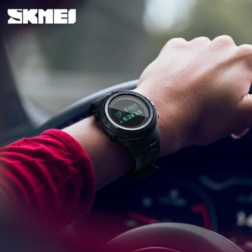 Luxury Sport Calorie Compass Pedometer Mens Watches SKMEI Brand Waterproof Digital Man Wristwatch Clock Relogio Masculino