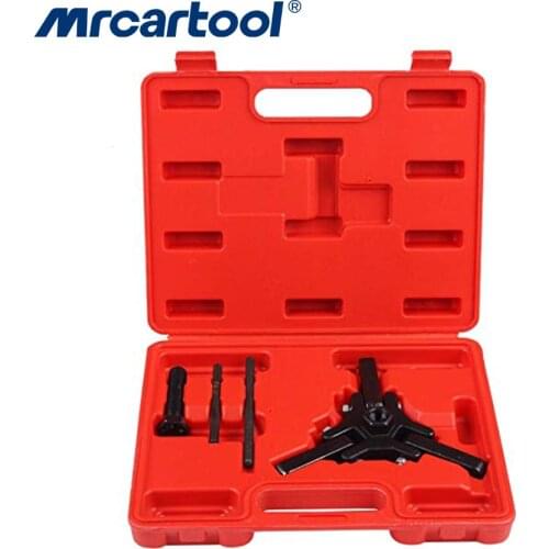 MR CARTOOL Professional Harmonic Balancer Tool Crankshaft Pulley Puller Kit Harmonic Balancer Puller Car Repair Tool
