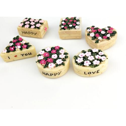 6 pcs/set Flower parterre Strong neodymium Fridge magnets for refrigerator Home decoration Magnet magnetic photo office message