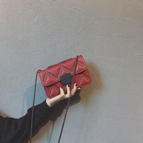 Crossbody Bags Womens Leather Shoulder Bag Casual Wallet Ladies Rivet Shopping Bag Large Capacity Hand Bags Chain Hard Backpack